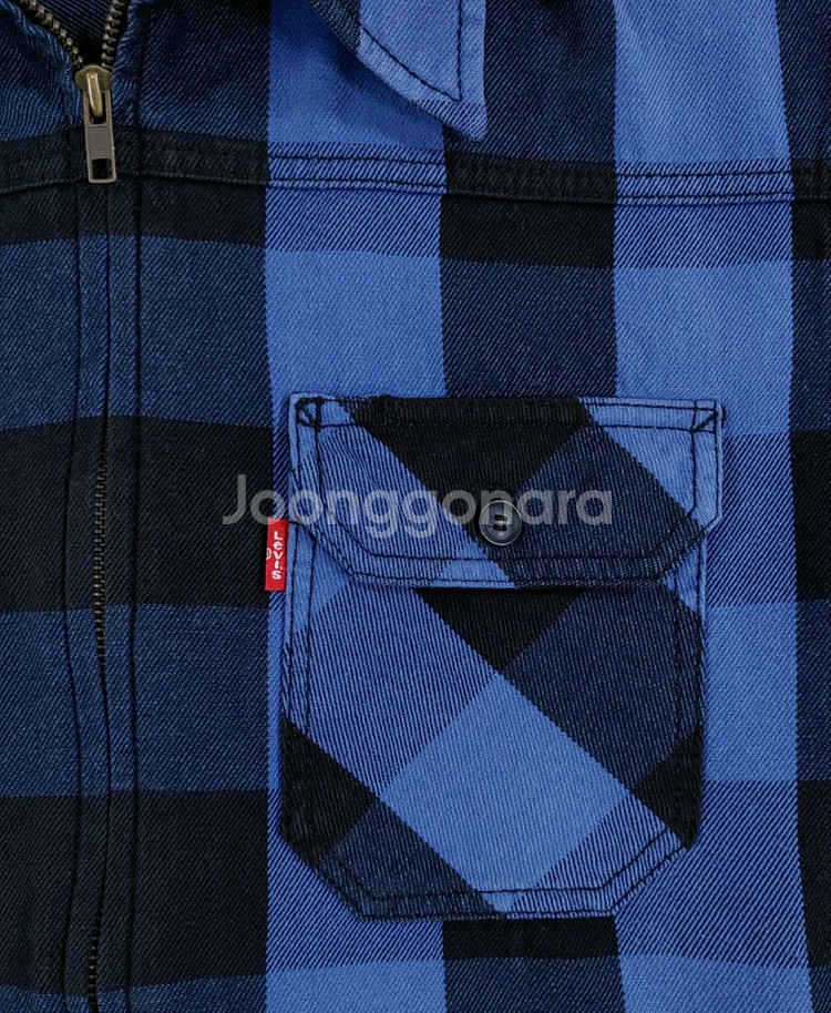 리바이스 집업 버팔로 체크셔츠 L--12