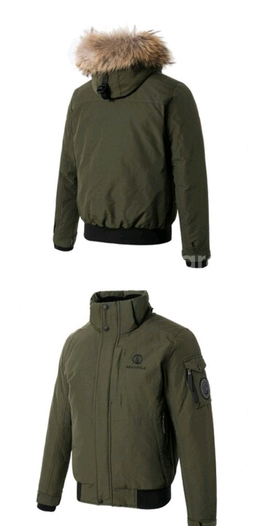 빈폴아웃도어 보머 도브 다운 (BO6X38D09H, 카키)사이즈M모자털 탈부착가능모자 탈부착가능해요지퍼에 줄이 있었--2