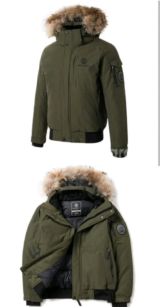 빈폴아웃도어 보머 도브 다운 (BO6X38D09H, 카키)사이즈M모자털 탈부착가능모자 탈부착가능해요지퍼에 줄이 있었--1