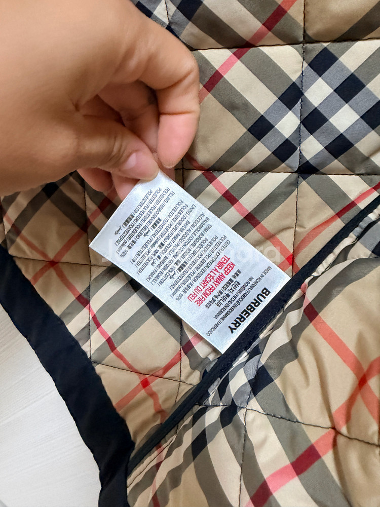 버버리 퀼팅 자켓 14Y--4
