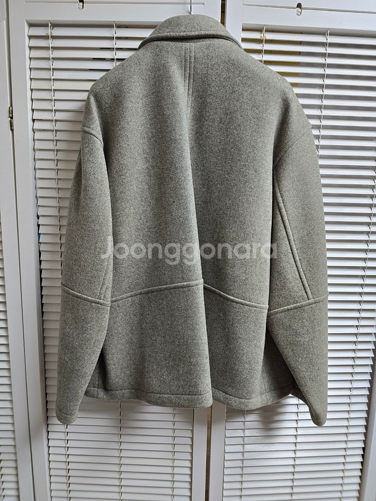 엘무드(LMOOD) 터틀 하프 코트 트윌 그린 46 Size--0