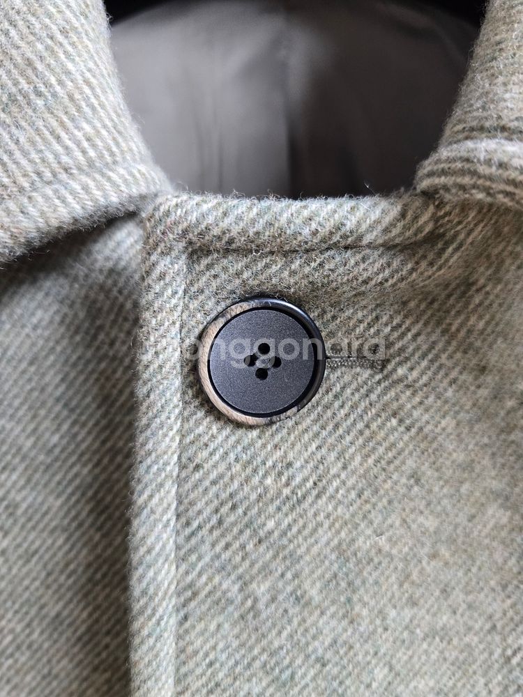 엘무드(LMOOD) 터틀 하프 코트 트윌 그린 46 Size--1