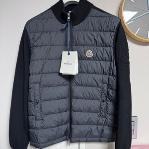 [L] 몽클레어 블랙 울패딩 가디건