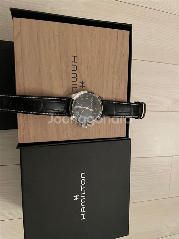 해밀턴 카키필드 머피 38mm--0