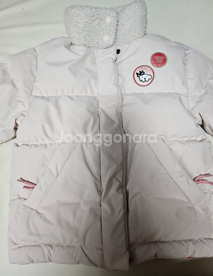 뉴발란스 키즈 양면 패딩 110 택포--0