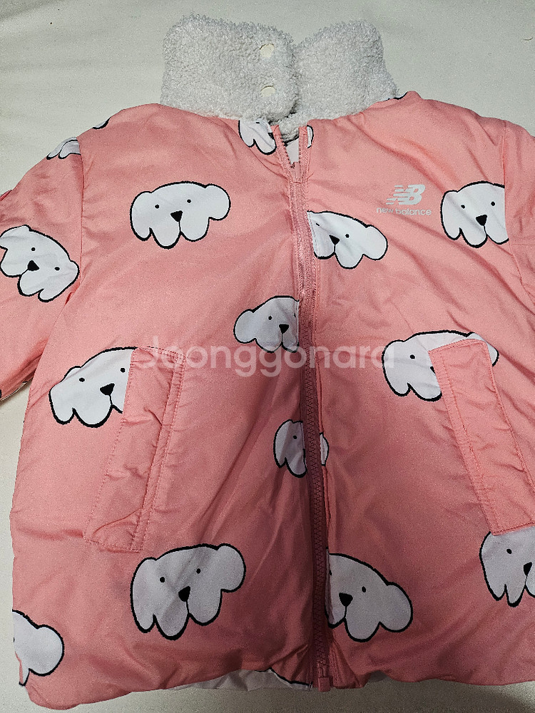 뉴발란스 키즈 양면 패딩 110 택포--2