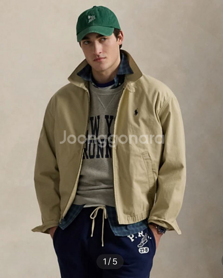 폴로 랄프로렌 빅자켓 베이지 XL--0