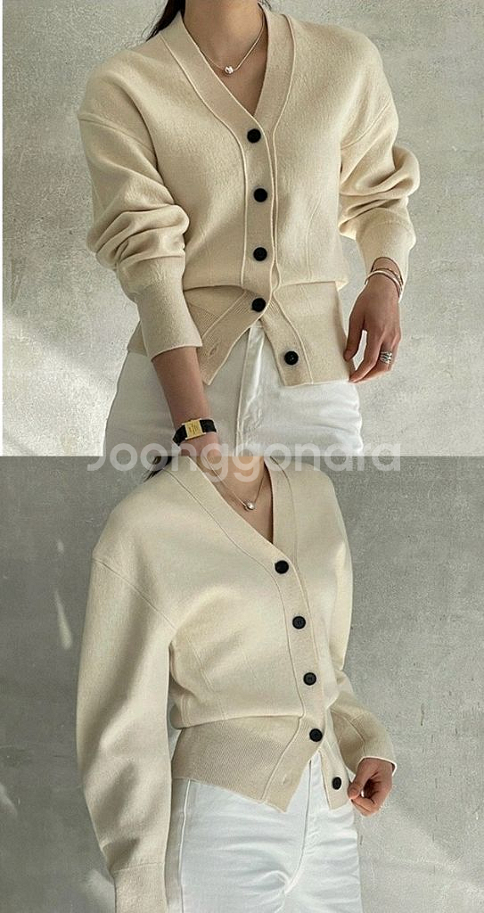 LMT 더베이지스 스프링 란느 자켓 가디건--2