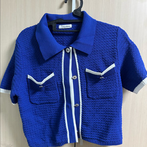 로엠 반팔 카라 가디건 RMCKC38S53