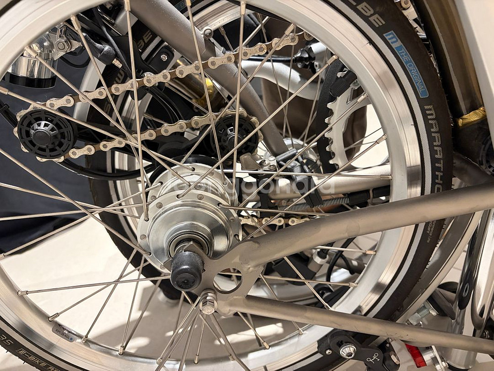 [희귀] Brompton S6L-X Black Lacquer / SON Dynamo Edelux II--4