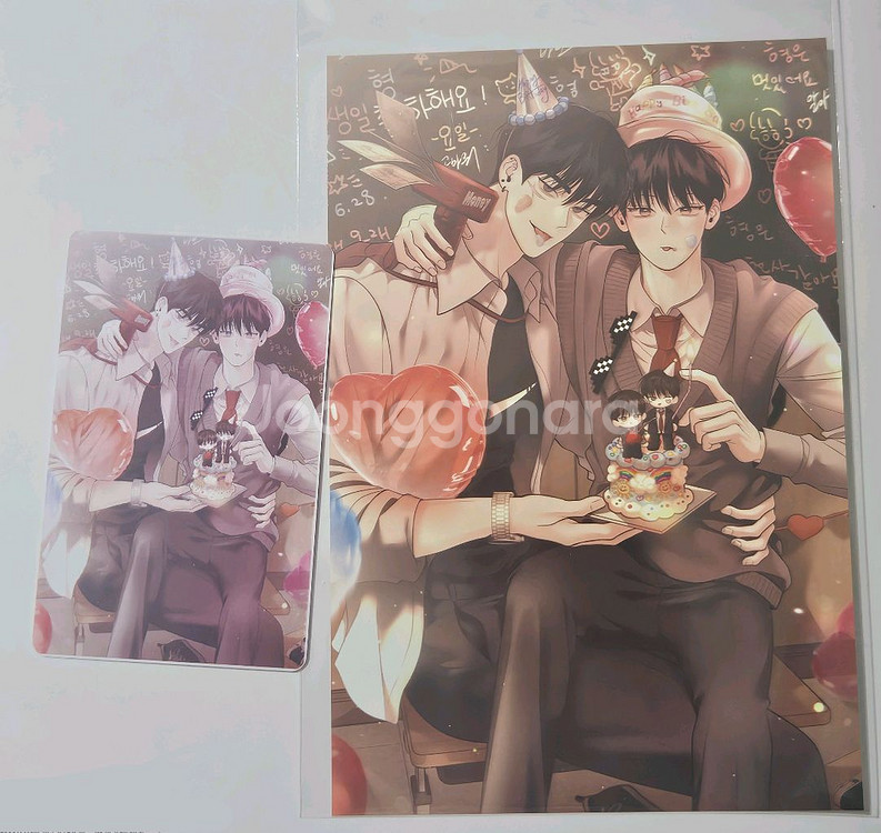 bl 월요일의 구원자 월구 생일카페 생카 생일 프박 공식 포카 프린팅박스 양도--0