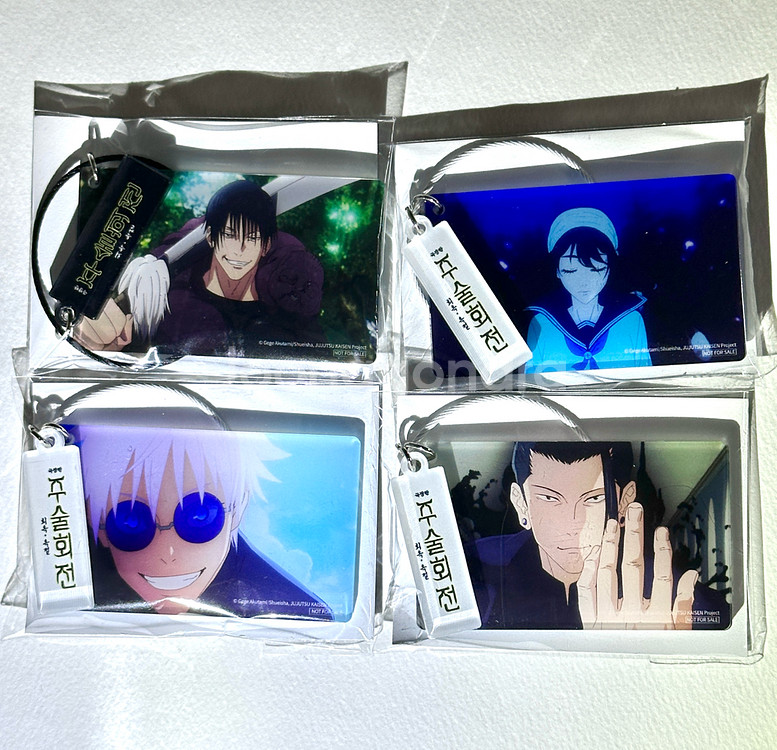 주술회전 회옥옥절 굿즈 특전 오리지널 티켓 아트카드 ttt 4dx 포스터 고죠 게토 토우지 리코 아크릴키링 엘홀더--8