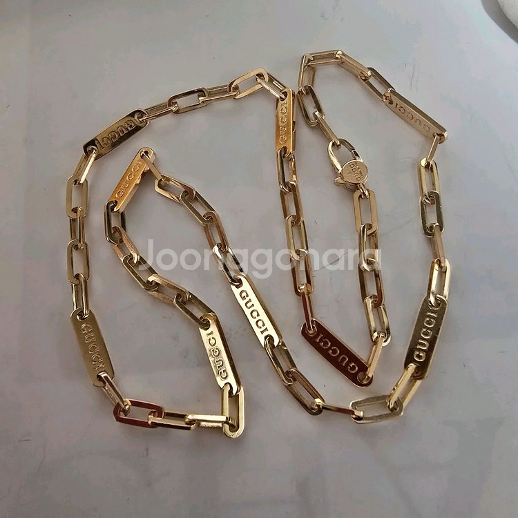 18k핑크골드 클립 목걸이--4