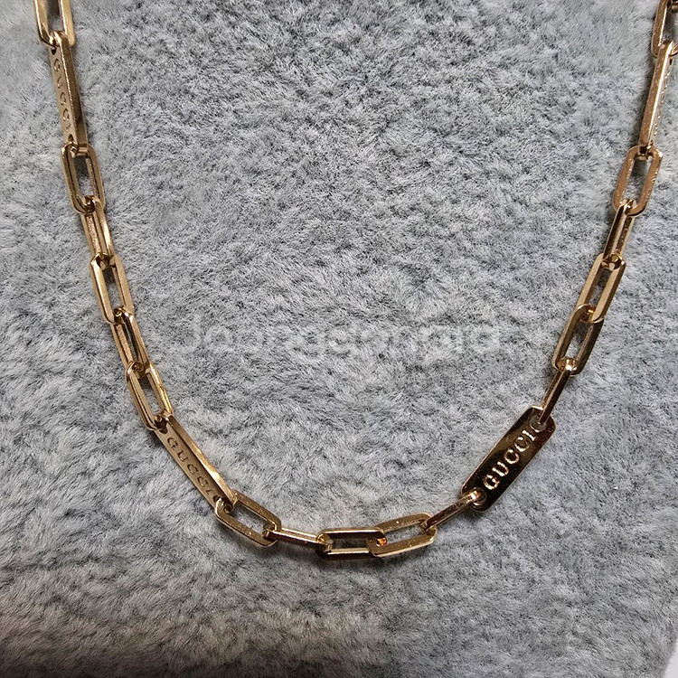 18k핑크골드 클립 목걸이--8