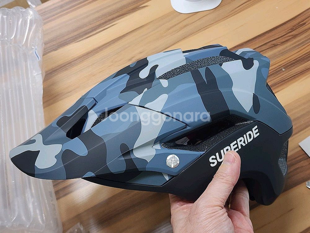 SUPERIDE MTB 선바이저 자전거 헬멧 58~62cm--5