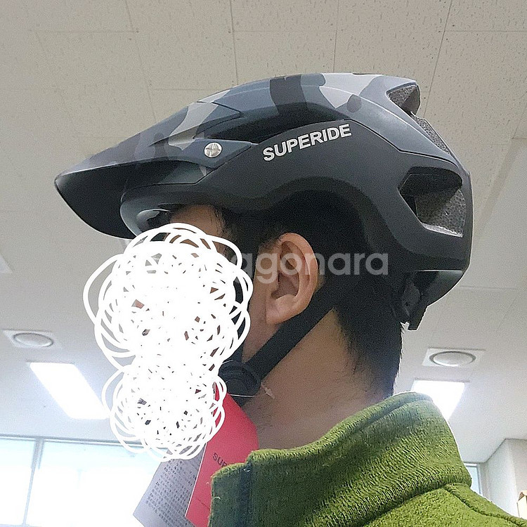 SUPERIDE MTB 선바이저 자전거 헬멧 58~62cm--4