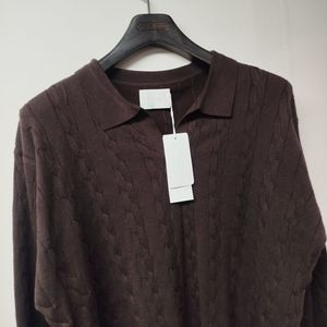 새제품 105~110 남자니트 겨울니트 오픈카라니트