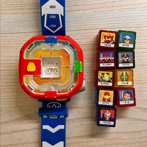 헬로카봇 시계 1개(작동x), 큐브9개