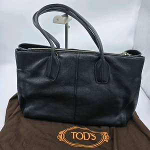 TODS 토즈 블랙 가죽 토트백
