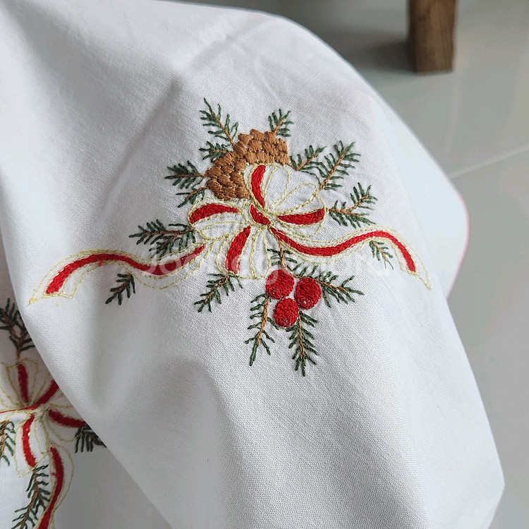 빈티지패브릭 크리스마스패브릭 빈티지크리스마스소품 크리사마스식탁보 테이블보 빈티지테이블보--2