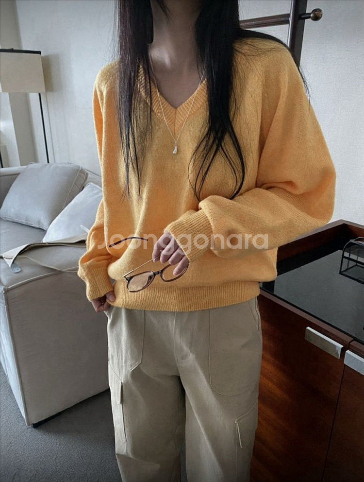 <새상품> 브이넥 니트 9color--8