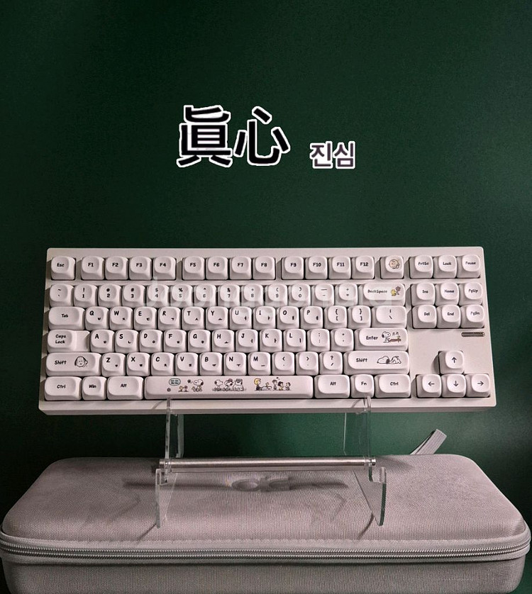 (*풀윤활) 진심 QK80 유/무선 핫스왑 커스텀 기계식 키보드 게이밍--0