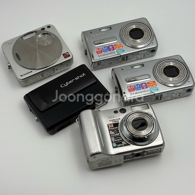 부품/장식용 디지털카메라 5대 일괄 단품가능--0