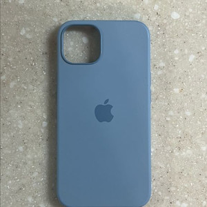 애플 정품 실리콘 케이스 (블루 포그)