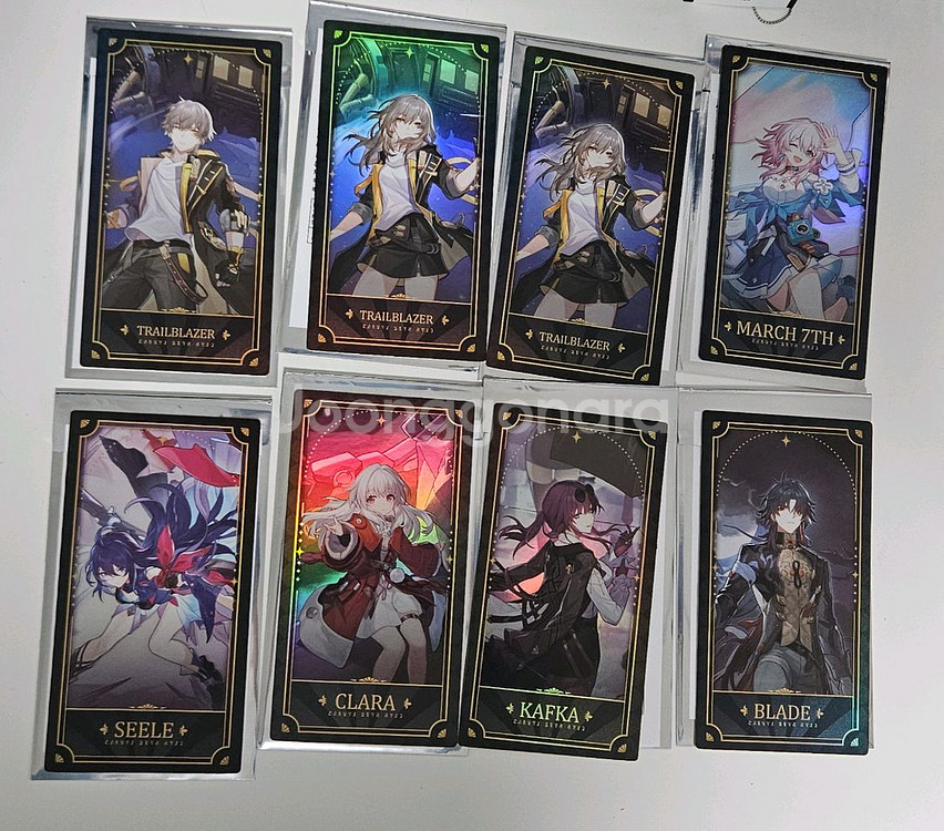 스타레일 1주년 포카 엽서 카프카 클라라 스텔레 삼칠이 제레 블레이드--0