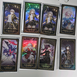 스타레일 1주년 포카 엽서 카프카 클라라 스텔레 삼칠이 제레 블레이드