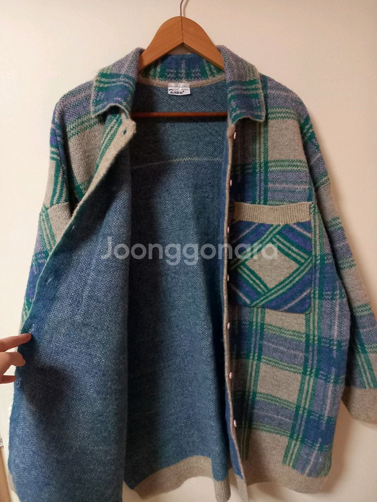 핸드메이드 니트 롱가디건 55~77 프리사이즈--4