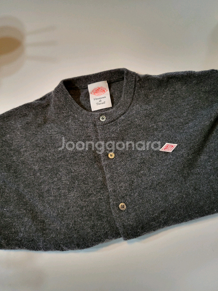 단톤 램스울 크루넥 니트 가디건 여성--0