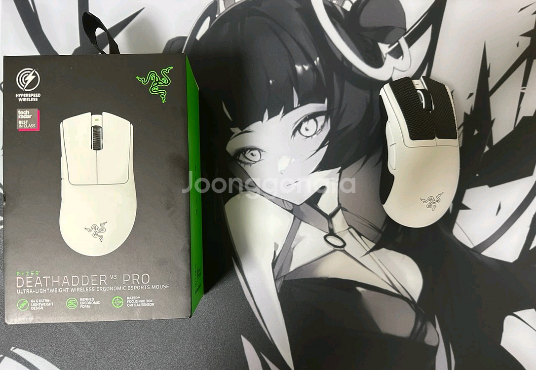레이저 데스에더 V3 Pro 화이트 무선 마우스 풀박스--3