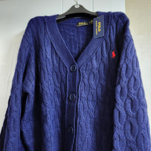 폴로브이넥가디건라지