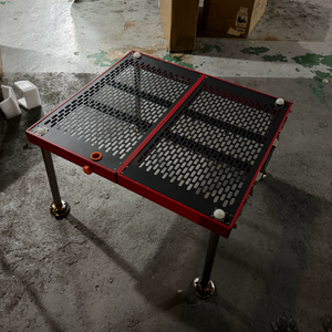 접이식 메쉬 테이블 레드프레임