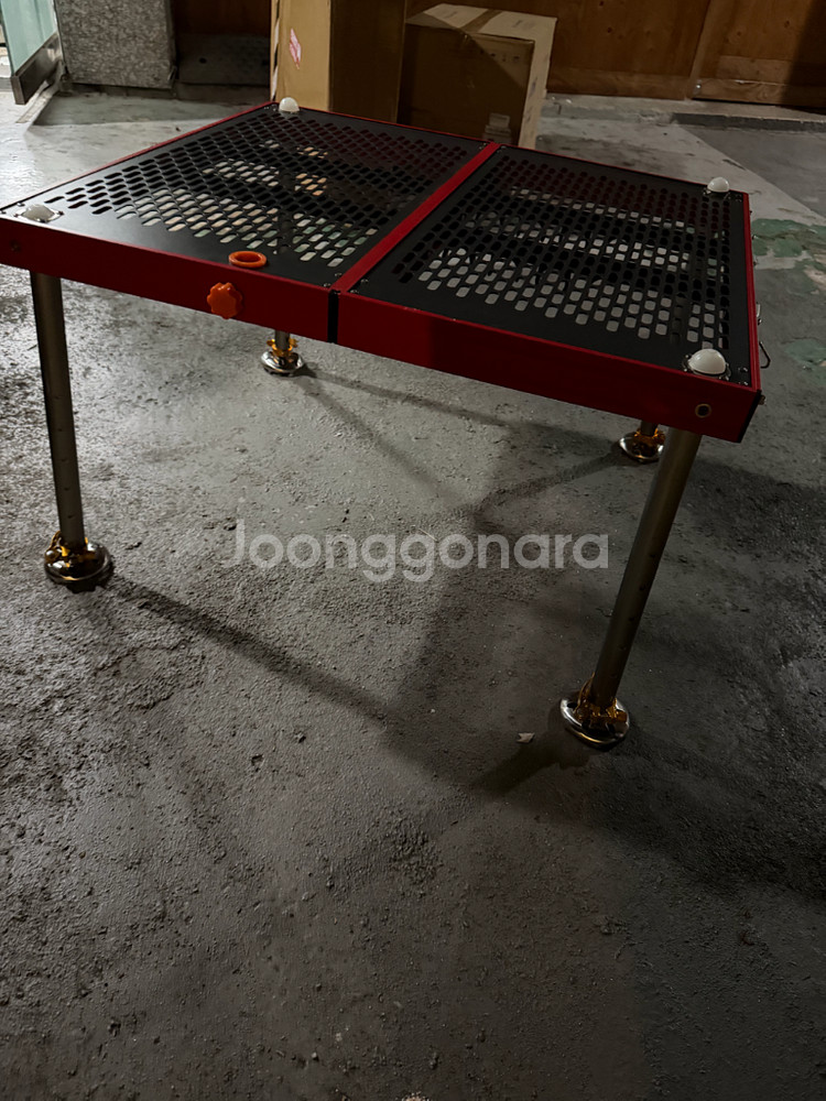 접이식 메쉬 테이블 레드프레임--1