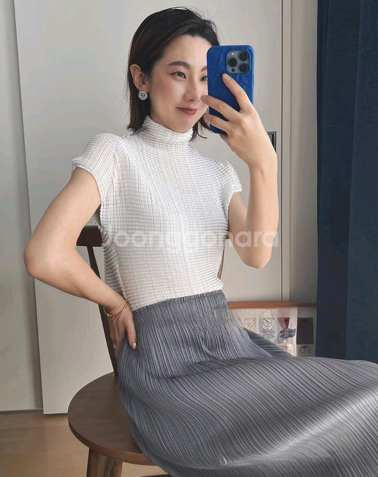 이세이미야케 울리 플리츠 탑,플리츠플리즈--3