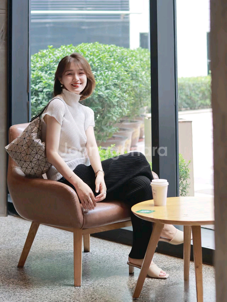 이세이미야케 울리 플리츠 탑,플리츠플리즈--1