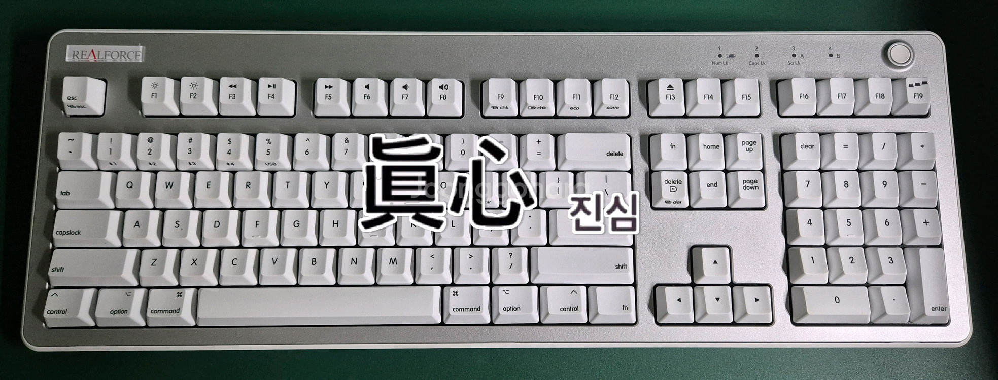 리얼포스 r3 for MAC 토프레 저소음 45g 애플 무접점 키보드--1