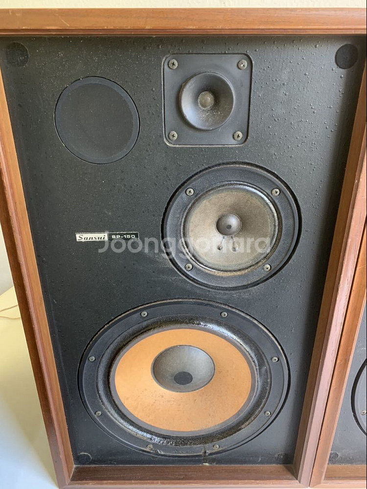 산수이 sp-150 빈티지 대형 궤짝 스피커 1조/레트로 오디오 앤틱 엔틱 가게 카페 매장 하이파이 사운드 음악감상--3