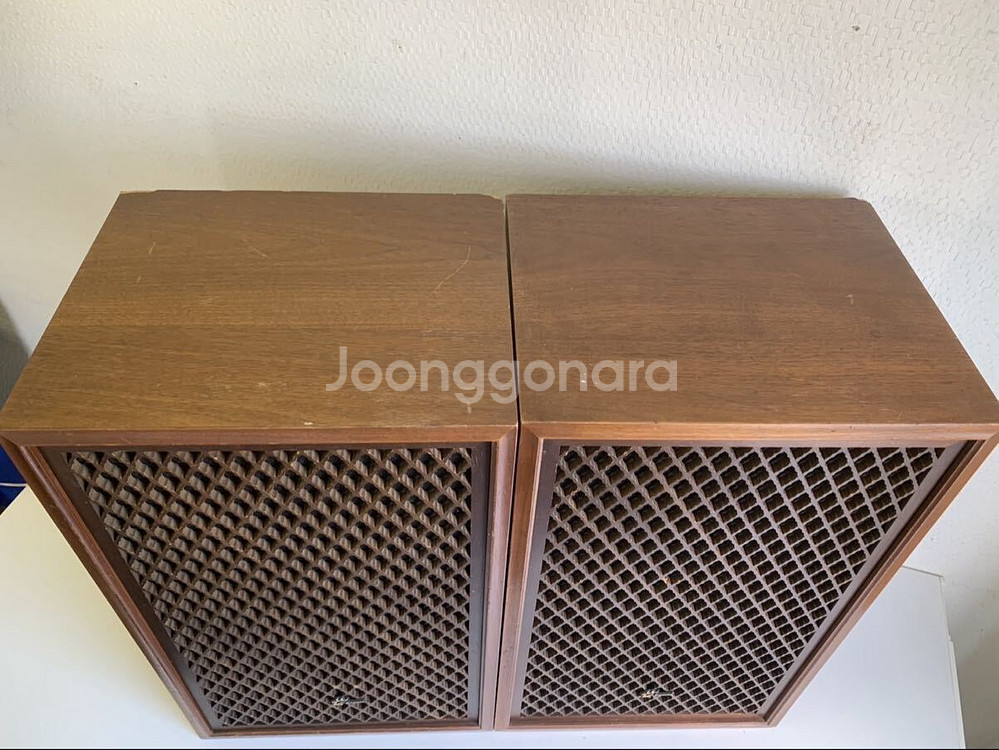 산수이 sp-150 빈티지 대형 궤짝 스피커 1조/레트로 오디오 앤틱 엔틱 가게 카페 매장 하이파이 사운드 음악감상--4