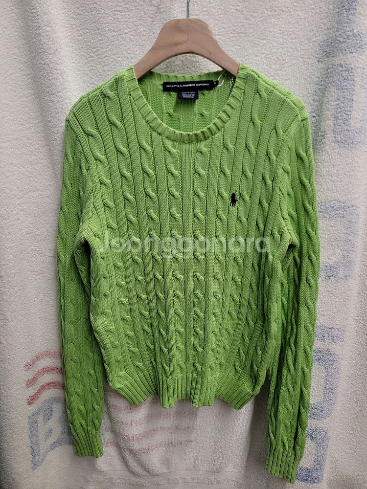 폴로 랄프로렌 케이블 니트 스웨터 여성 M--0