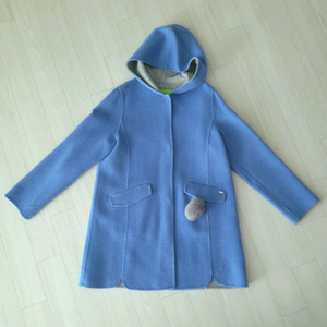 티파니/핸드메이드 후드 코트(울85%) 여아용 165