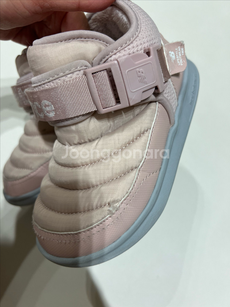 뉴발란스 키즈 패딩부츠 방한부츠 핑크 170--7