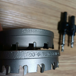 미사용 초경홀커터(홀쏘) 80,90 일괄 판매해요