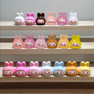 수지 제작 피규어 매트 마블 투명 야광 다이아몬드 토끼 미니어처 오브제