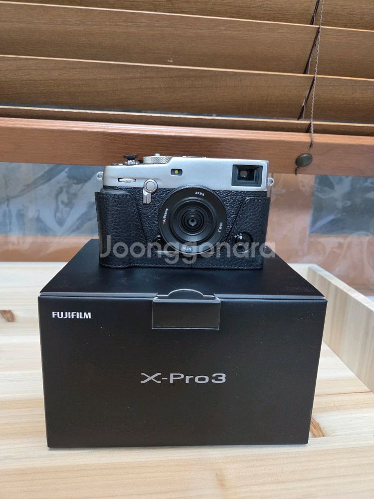 후지 X-PRO3 듀라실버 바디캡렌즈 포함--0