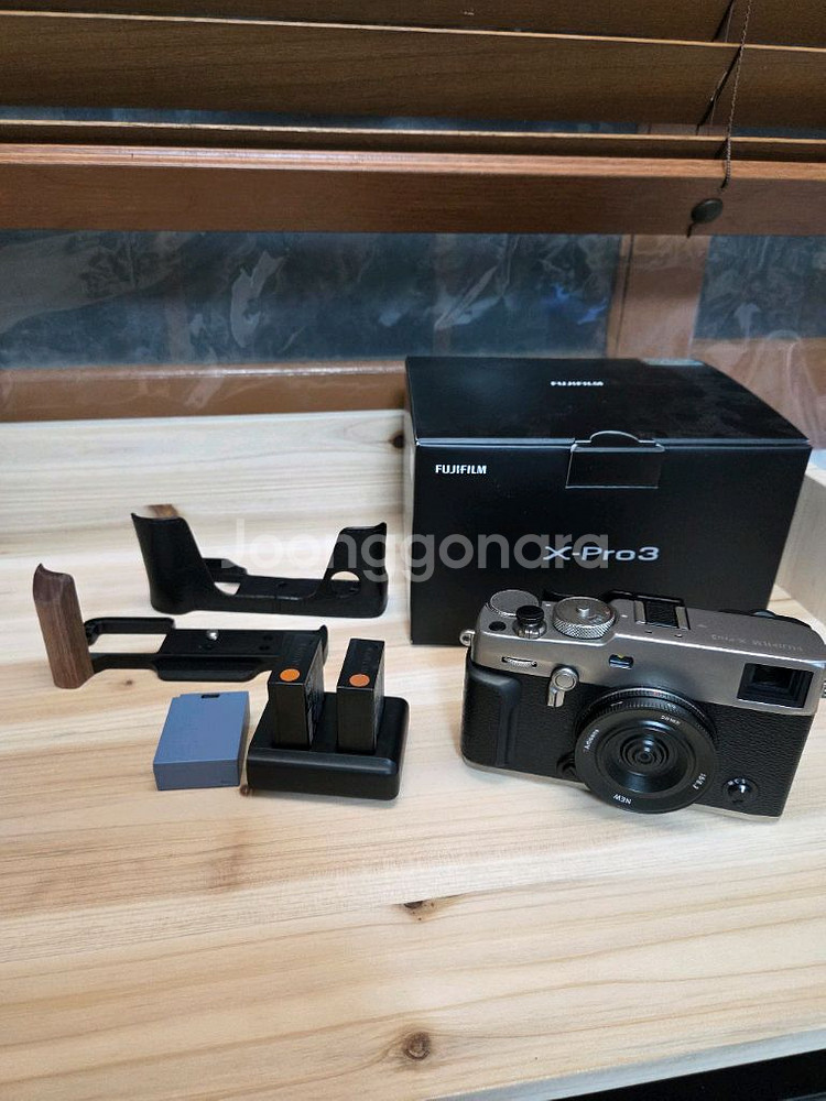 후지 X-PRO3 듀라실버 바디캡렌즈 포함--6
