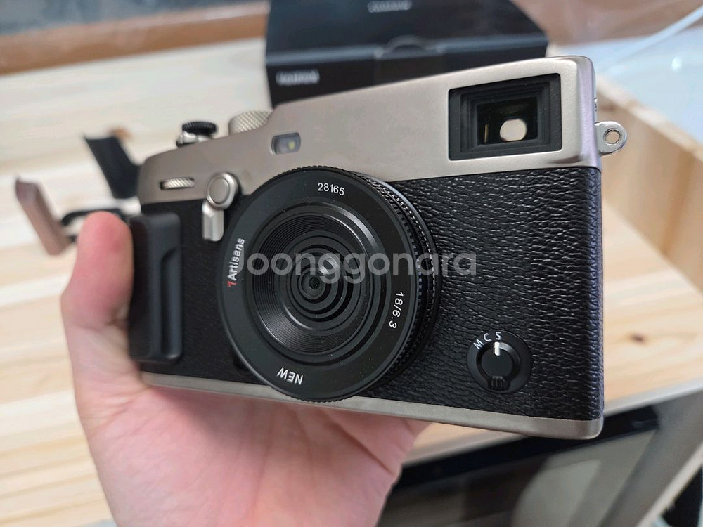 후지 X-PRO3 듀라실버 바디캡렌즈 포함--2