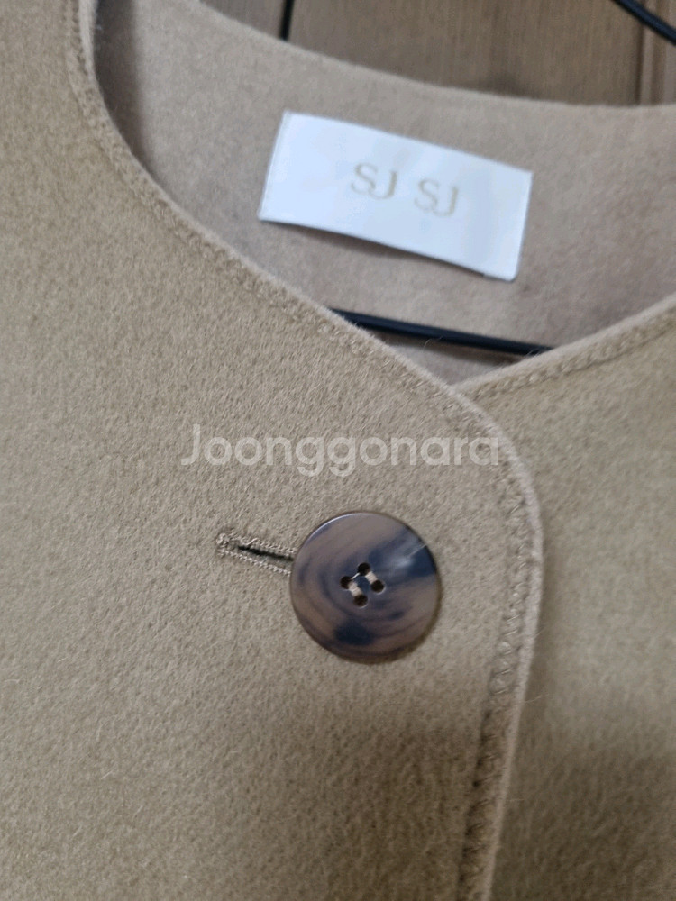 sjsj 울 캐시미어블랜드 하프코트 55--1